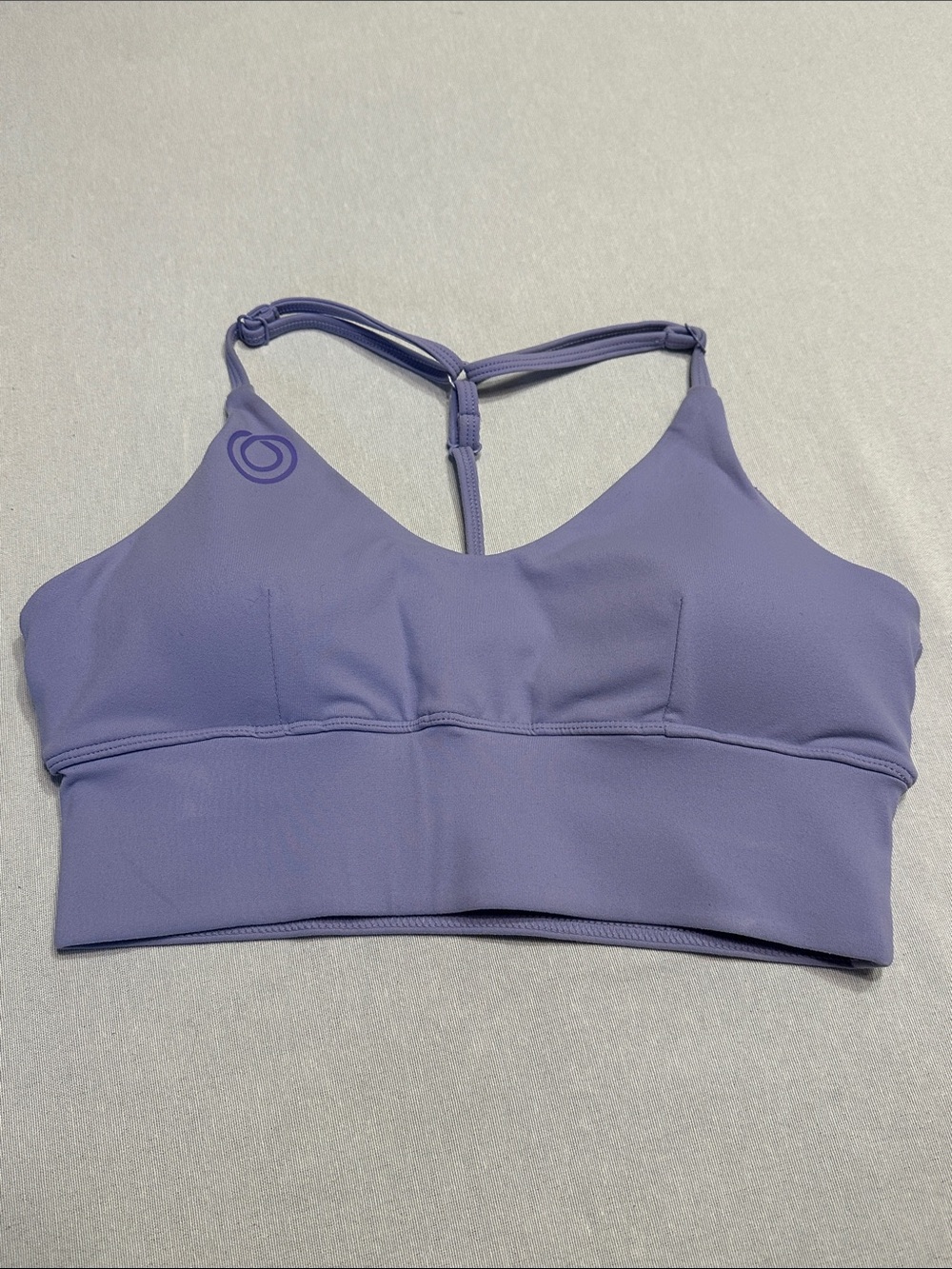 Purple Strappy Sports Bra